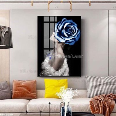 File tranh in tráng gương File bộ tranh treo hiện đại HD42059 (siêu nét)