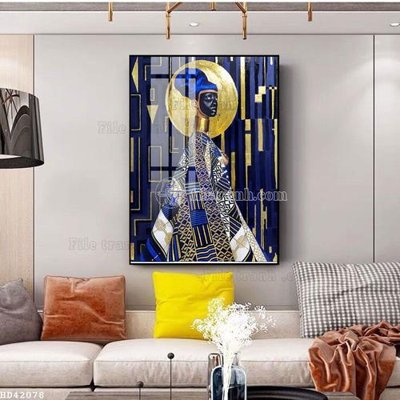 Download file File bộ tranh treo hiện đại HD42078 (gốc) in mica cao cấp