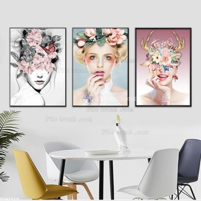 File gốc File bộ tranh treo hiện đại HD42079 (dành cho trang trí nội thất)