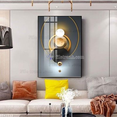 File gốc File bộ tranh treo hiện đại HD42112 (phong cách) tối giản