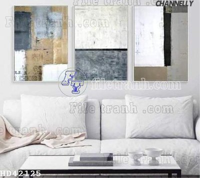 File tranh File bộ tranh treo hiện đại HD42125 (gốc) phong cách tối giản