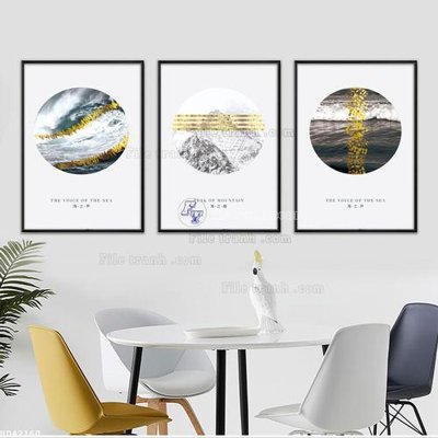 File gốc File bộ tranh treo hiện đại HD42160 (PNG) không nền chất lượng