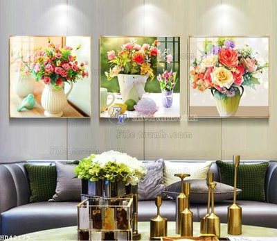 File tranh File bộ tranh treo hiện đại HD42179 (gốc) chủ đề con người