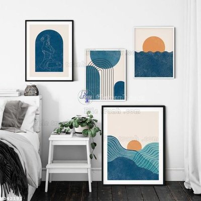 File gốc in mica File bộ tranh treo hiện đại HD42191 chất lượng