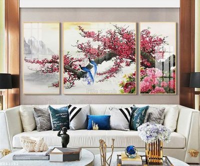 File in trần File bộ tranh treo hiện đại HD42192 (bản gốc 3D) sống động