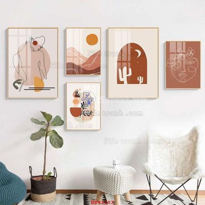 Download file File tranh hiện đại treo tường HD42203 (gốc) in mica bàn thờ