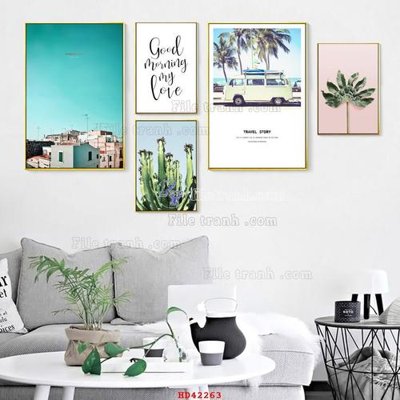 File gốc File tranh hiện đại treo tường HD42263 (thiết kế) độc quyền