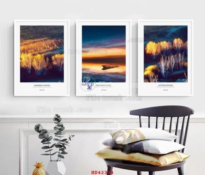 Ảnh gốc File tranh hiện đại treo tường HD42334 (nét căng) in mica