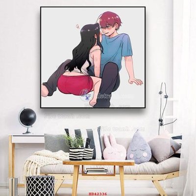 File gốc File tranh hiện đại treo tường HD42336 (in lụa) tranh mã đáo