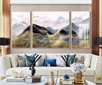 File gốc File tranh hiện đại treo tường HD42374 (in tráng gương) hiện đại