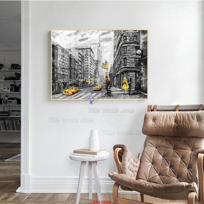 Download file gốc File tranh hiện đại treo tường HD42394 (in lụa) cao cấp