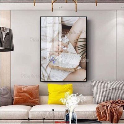 Tải file File tranh hiện đại treo tường HD42528 (gốc) in tranh tráng gương
