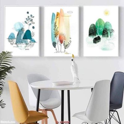 File in mica Tranh bộ hiện đại HD4295 (bản gốc) làm vách ngăn