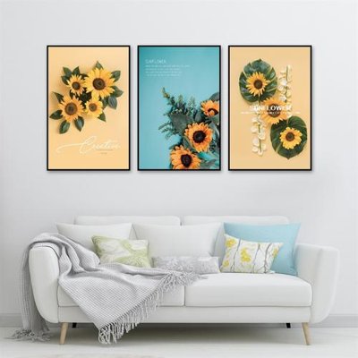 File in trần File tranh bộ 3 hoa HD4315 (bản gốc) mây trời