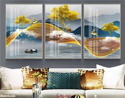 File ảnh Tranh bộ hiện đại HD4387 (gốc) in backdrop sự kiện