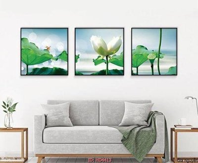 File in mica Tranh bộ hiện đại HD4413 (bản gốc) làm vách ngăn