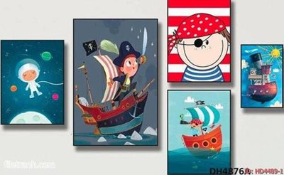 Tải file gốc Tranh bộ hiện đại HD4489 dùng cho in ấn