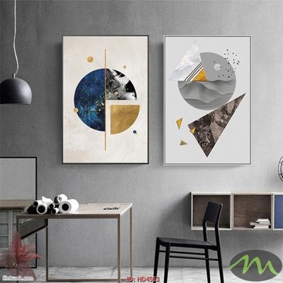 File ảnh Tranh bộ hiện đại HD4563 (gốc) cho trang trí nội thất