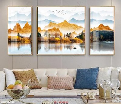 Tải file gốc Tranh bộ hiện đại HD4610 dùng cho in ấn