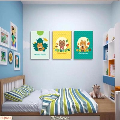 Tệp tin gốc Tranh bộ hiện đại HD4618 (chất lượng) Tranh bộ hiện đại HD4618