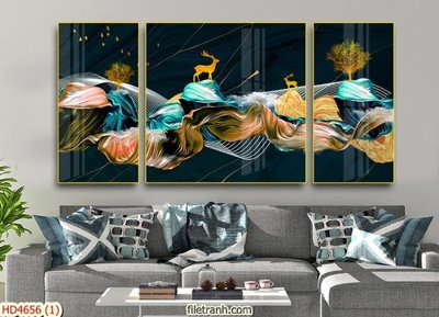 Tải file Tranh bộ hiện đại HD4656 (gốc) làm file thiết kế