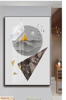 Download file ảnh gốc Tranh bộ hiện đại HD4670 để in ấn