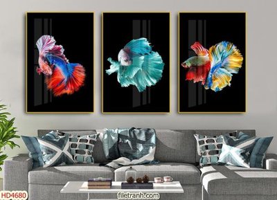 File PSD Tranh bộ hiện đại HD4680 (gốc) cho in quảng cáo