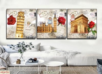 File PSD Tranh bộ hiện đại HD4701 (bản gốc) chất lượng nhất