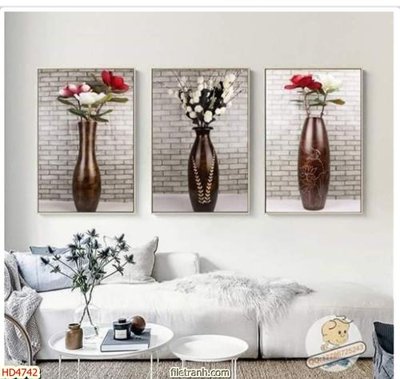 File gốc in ấn Tranh bộ hiện đại HD4742 độ phân giải cao