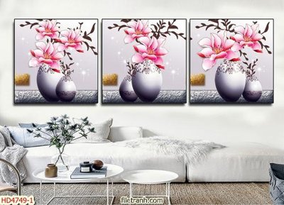 Download file gốc Tranh bộ hiện đại HD4749 (in mica) logo