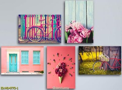 Download file gốc Tranh bộ hiện đại HD4775 (in lụa) cao cấp