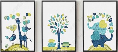 File gốc Tranh bộ hiện đại HD4814 (phiên bản chuẩn) để in ấn