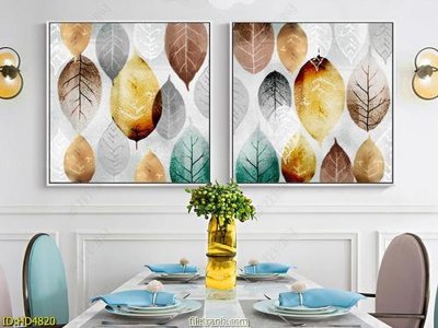 File in trần Tranh bộ hiện đại HD4820 (bản gốc) phong cảnh