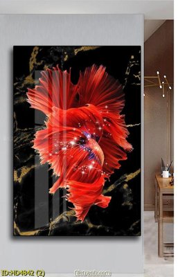 Download file gốc Tranh bộ hiện đại HD4842 (in mica) trong suốt