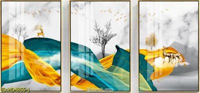 File in ấn cao cấp Tranh bộ hiện đại HD4855 (file gốc)