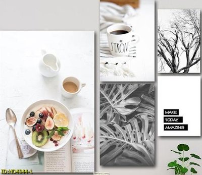 File tranh File tranh bộ hiện đại HD4944 (bản gốc) treo phòng ăn