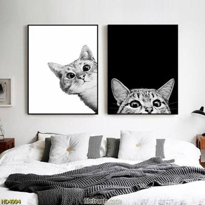 File tranh ảnh gốc File tranh bộ hiện đại HD4994 dùng cho in khổ lớn