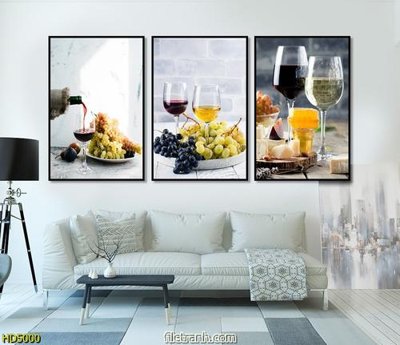 Tải file File tranh bộ hiện đại HD5000 (gốc) in tranh tráng gương