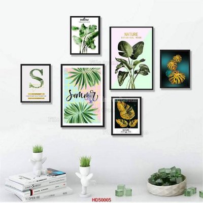 Chi tiết file gốc File tranh treo bộ 6 tấm bắc âu HD50005 (cho in tráng gương)