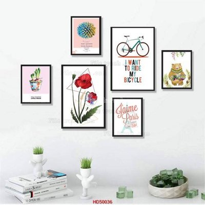 Ảnh mô tả file gốc in mica File tranh treo bộ 6 tấm bắc âu HD50036