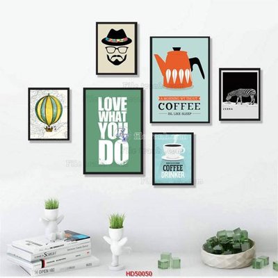 File ảnh File tranh treo bộ 6 tấm bắc âu HD50050 (gốc) in Hiflex