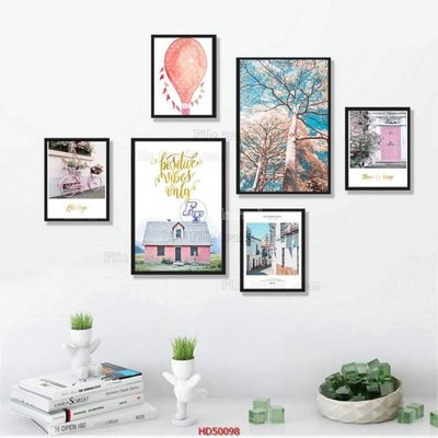 Download file gốc File tranh treo bộ 6 tấm bắc âu HD50098 (in mica) logo