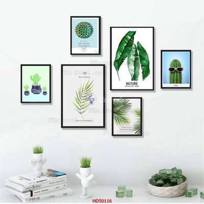 File PSD File tranh treo bộ 6 tấm bắc âu HD50116 (gốc) nhiều lớp (multi-layer)