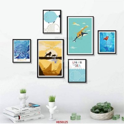 Tải file File tranh treo bộ 6 tấm bắc âu HD50125 (PSD) cho in ấn quảng cáo