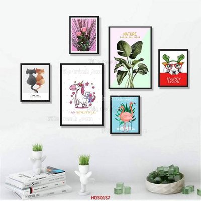 File tranh File tranh treo bộ 6 tấm bắc âu HD50157 (gốc) chủ đề thiên nhiên