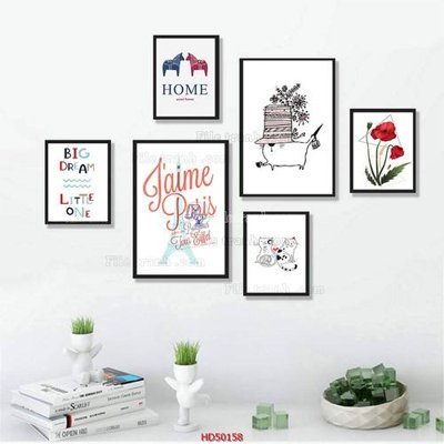 Download file File tranh treo bộ 6 tấm bắc âu HD50158 (chất lượng in ấn)