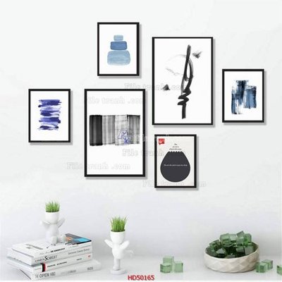 Tải file File tranh treo bộ 6 tấm bắc âu HD50165 (ảnh gốc) in gạch men