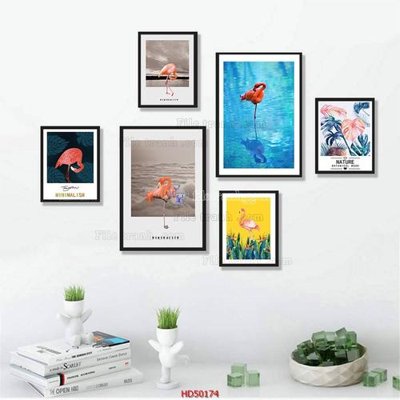 File tranh File tranh treo bộ 6 tấm bắc âu HD50174 (gốc) in trên kính