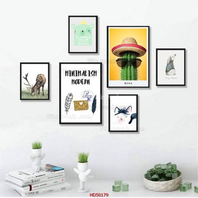 Tệp tin gốc File tranh treo bộ 6 tấm bắc âu HD50179 (chất lượng) File tranh treo bộ 6 tấm bắc âu HD50179