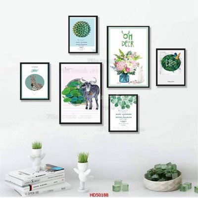 Chi tiết file ảnh File tranh treo bộ 6 tấm bắc âu HD50188 sắc nét